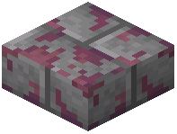 Pink Mossy Stone Brick Slab