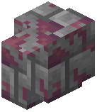 Pink Mossy Stone Brick Wall