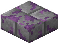 Purpl Mossy Stone Brick Slab