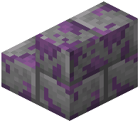 Purple Mossy Stone Brick Stair