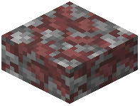 Red Mossy Cobblestone Slab