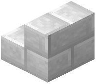 White Stone Brick Stair