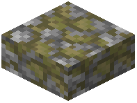 Yellow Mossy Cobblestone Slab