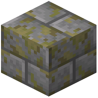 Yellow Mossy Stone Brick