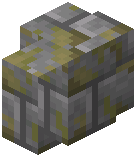 Yellow Mossy Stone Brick Wall