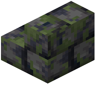 Mossy Basalt Brick Stairs