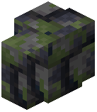 Mossy Basalt Brick Wall