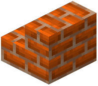 Orange Concrete Brick Stairs