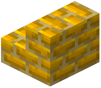 Yellow Concrete Brick Stairs