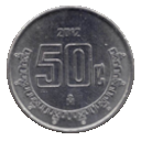 50 Mexican Centavos