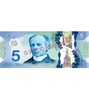 5 Canadian Dollars