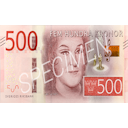 500 Swedish Krona
