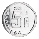 5 Mexican Centavos