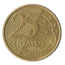 25 Brazilian Centavos