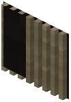 Light Oak Log Wall Slats