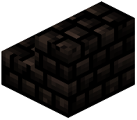 Packed Black Terracotta Bricks Stairs