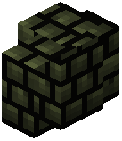 Packed Green Terracotta Bricks Wall