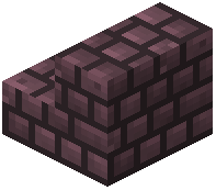 Packed Magenta Terracotta Bricks Stairs