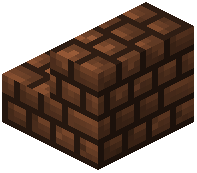 Packed Orange Terracotta Bricks Stairs