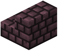 Packed Purple Terracotta Bricks Stairs