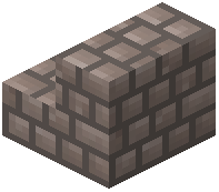 Packed White Terracotta Bricks Stairs