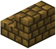 Packed Yellow Terracotta Bricks Stairs