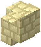 Pastel Butter Packed Concrete Bricks Wall