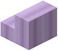 Pastel Lavender Concrete Pillar Stairs