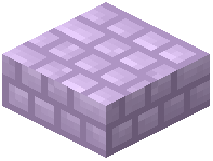 Pastel Lavender Packed Concrete Bricks Slab