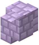 Pastel Lavender Packed Concrete Bricks Wall