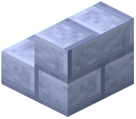 Pastel Periwinkle Concrete Bricks Stairs