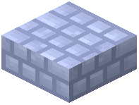 Pastel Periwinkle Packed Concrete Bricks Slab