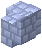 Pastel Periwinkle Packed Concrete Bricks Wall