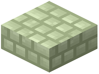 Pastel Sage Packed Concrete Bricks Slab