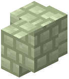 Pastel Sage Packed Concrete Bricks Wall