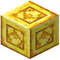 Bordered Raw Gold Block