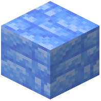 Cracked Disordered Blue Ice Bricks