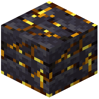 Cracked Disordered Gilded Blackstone Bricks