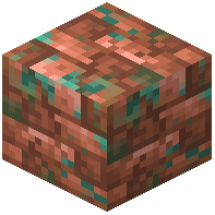 Cracked Flat Raw Copper Block Tiles