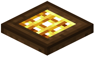 Golden Barred Dark Oak Trapdoor