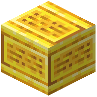Inscribed Raw Gold Block
