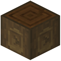 K Sign Stripped Dark Oak Log