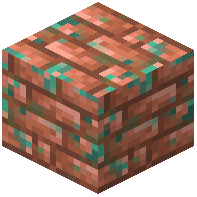 Layed Raw Copper Block Bricks