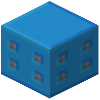 Light Blue Concrete Pillar
