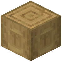 M Sign Stripped Oak Log