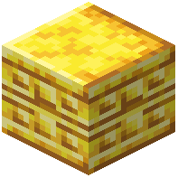 Ornate Raw Gold Block Pillar