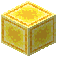 Smooth Inlayed Raw Gold Block