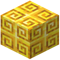 Spiraled Raw Gold Block