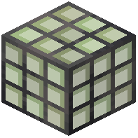 Square Green Stained Glass