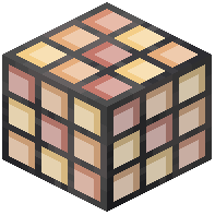 Square Orange Stained Glass